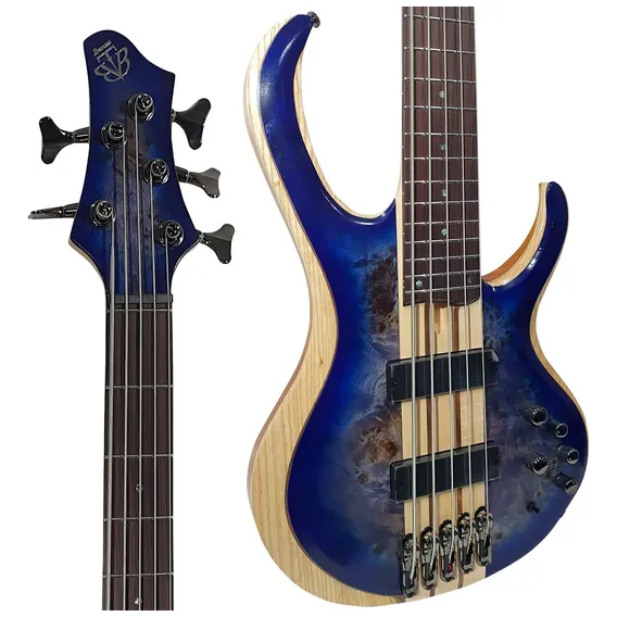 Baixo 5 Cordas Ibanez Btb 845 Cbl Cerulean Blue Burst Cor Azul (btb 845 Cbl) Orientação Da Mão Destro Foto 1