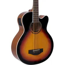 Baixo Acustico 5 Cordas Tagima Ab500 Sunburst Com Afinador Foto mini 4