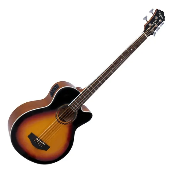 Baixo Acustico 5 Cordas Tagima Ab500 Sunburst Com Afinador Foto 1