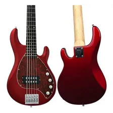 Baixo Phx Five Msr-5 Vermelho 5 Cordas Captador Humbucker Foto mini 2