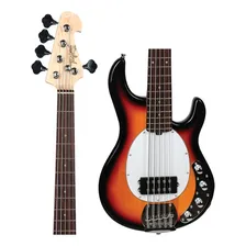 Baixo Tagima Tbm5 5 Cordas Ativo Sunburst Foto mini 1