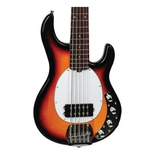 Baixo Tagima Tbm5 5 Cordas Ativo Sunburst Foto mini 3