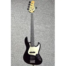 Baixo Tagima Tw-73 5 Cordas Preto Escala Escura Foto mini 3