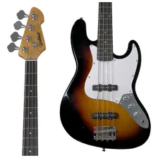 Baixo Waldman Jazz Bass Standard 4 Cordas Sunburst Foto mini 1