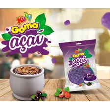 Bala De Goma Sabor Açaí Com Guaraná = Pacote Atacado 5 Kilos Foto mini  2