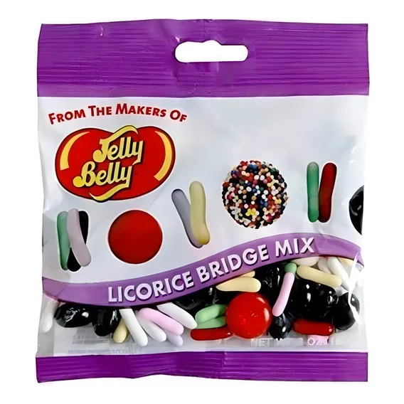 Bala Jelly Belly Licorice Bridge Mix - Alcaçuz 85g Importado Foto 1