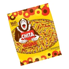 Bala Mastigável Chita abacaxi 500 g Foto  mini 1