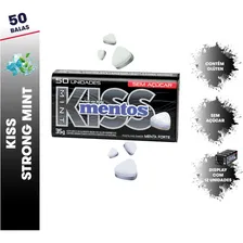 Bala Mentos Kiss Lata Sem Açúcar Menta Forte Foto mini 4