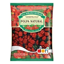 Bala Morango Recheada Dori Pacote 600 Gramas - 2 Un Atacado! Foto  mini 1