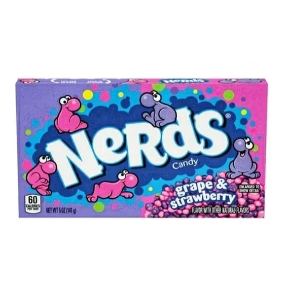 Bala Nerds Wonka - Sabor Uva E Morango 141,7g - Nestlé - Eua Foto 1