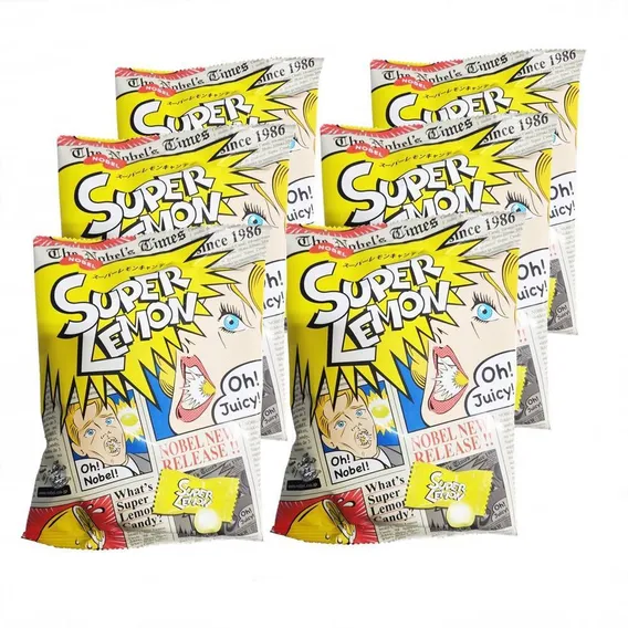 Bala Super Lemon Japonês Super Azeda 6x 84g Foto 1