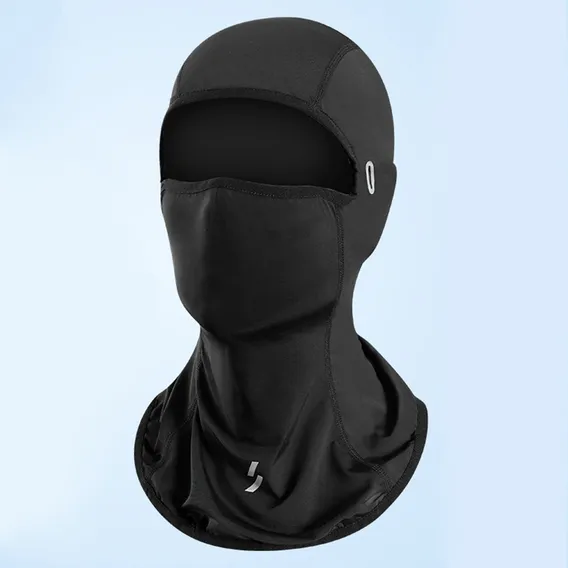 Balaclava, cor preta, balaclava respirável, design de tecido de balaclava, poliéster, tamanho único Foto 1