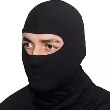 Balaclava Máscara Ninja 30x10cm motoqueiro preto Foto mini 1