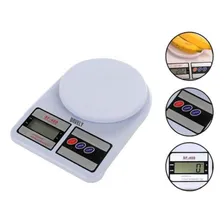 Balança de cozinha digital Balança digital SF-400 pesa até 10kg branco Foto mini 4
