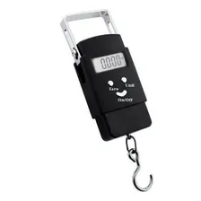 Balança Digital Com Gancho Pesca Bagagem Até 50 Kg Foto  mini 1