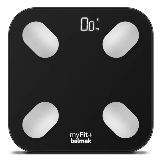 Balança Digital De Análise Corporal Myfit+ Preta Balmak Foto 1