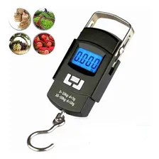 Balança Digital Mão Pesa Mala Bolsa Pesca Bagagem Até 50 Kg Cor Preto Foto mini 3