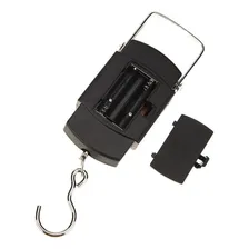 Balança Digital Mão Pesa Mala Bolsa Pesca Bagagem Até 50 Kg Cor Preto Foto mini 2