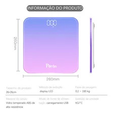 Balança Digital Resultado Balança Digital Corporal De Banheiro E Academia Fitness 180 Kg Em Vidro Foto mini 2