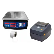 Balança Elgin Dp 15kg Bateria + Impressora Térmica L42dt Foto mini  2