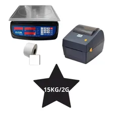 Balança Elgin Dp 15kg Bateria + Impressora Térmica L42dt Foto mini 4