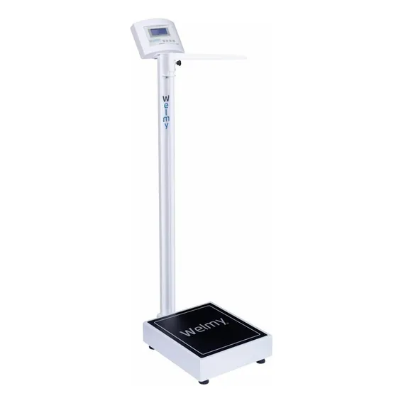 Balança Médica 200kg Digital C/ Antropômetro W200a Welmy Cor Branco 110/220V Foto 1