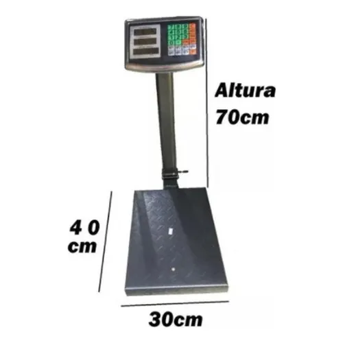 Balança Plataforma 150kg 40x30cm Fenix Foto 1
