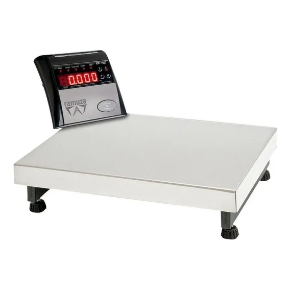 Balança Plataforma Dp150 150kg/50g + Bateria Ramuza Foto 1