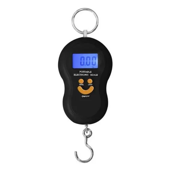Balança Portátil Digital Mão Mala Bagagem Pesca Até 50kg Foto 1