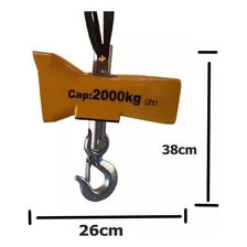 Balança Suspensa Big Bag 2 Toneladas 2000kg 2ton+ Cor Amarelo Foto mini 4