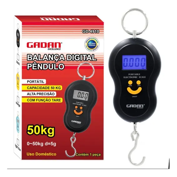 Balança Suspensa Gadan Gd-4910 50kg Preto Foto 1