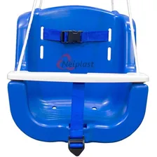 Balanço Balancinho Infantil Bebê Kids Com Cinto + Cordas Cor Azul Foto  mini 1