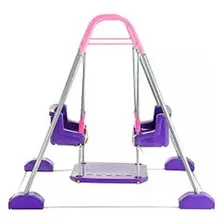 Balanço Duplo Com Estrutura Rosa Jundplay Cor Rosa Com Roxo Foto mini 1