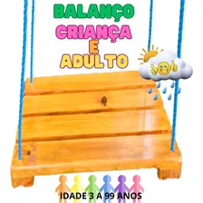 Balanço Para Criança E Adulto Reforçado Madeira 02 Unidades Foto mini 3