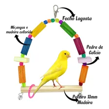 Balanço Poleiro Calopsita Periquito +bica Bica Foto mini 2