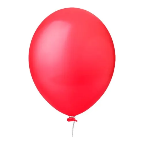 Balão 5 Polegadas Redondo Liso Happy Day 50und Cor Vermelho Foto 1