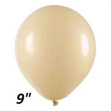 Balão Art Latex Bege 9 Polegadas 50 Unidades Foto  mini 1