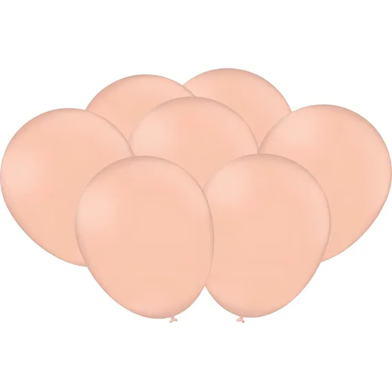 Balão Bexiga Tamanho 9 Salmão 25 Unidades Arco P/ Foto 1