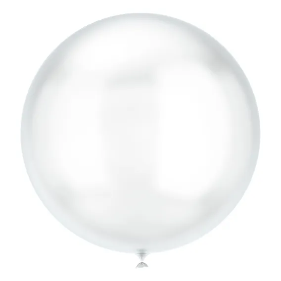 Balão Bubble Bobo Transparente 24 Polegadas 60cm 10 Unidades Foto 1