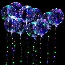 Balao Bubble Transparente Led Festa Gas Hélio Top Kit 10 Unidades Foto mini 3