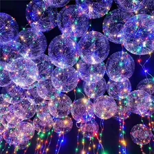 Balao Bubble Transparente Led Festa Gas Hélio Top Kit 10 Unidades Foto mini 1