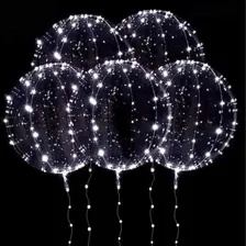 Balao Bubble Transparente Led Frio Branco Festa Kit C/10 Foto mini 4