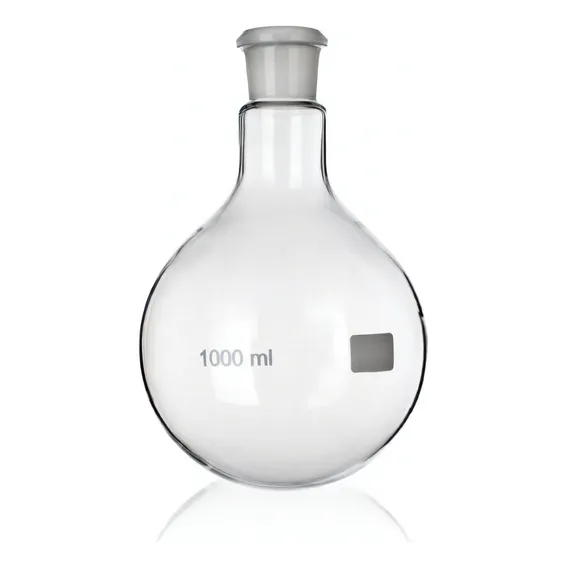 Balao Fundo Redondo 250ml Com Junta 24/40 Foto 1
