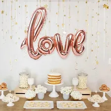 Balao Love Metalizado Rose Gold Casamento Mpfestaecia Foto  mini 1