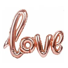 Balao Love Metalizado Rose Gold Casamento Mpfestaecia Foto mini  2