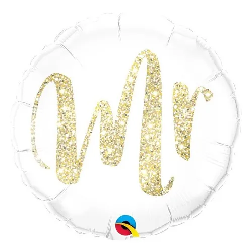 Balão Metalizado Casamento Mr Qualatex 1 Unidade Foto 1