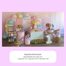 Balão Pic Pic Candy 12 unidades cor Rosa Foto mini  2