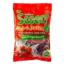 Balas De Alga Marinha Sabor Morango Sweet Jelly 200g Foto mini 1