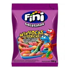 Balas Gelatina 450g~500g - Fini Todos Modelos Modelos Bala Minhoca Cítrica 500gr Foto  mini 1