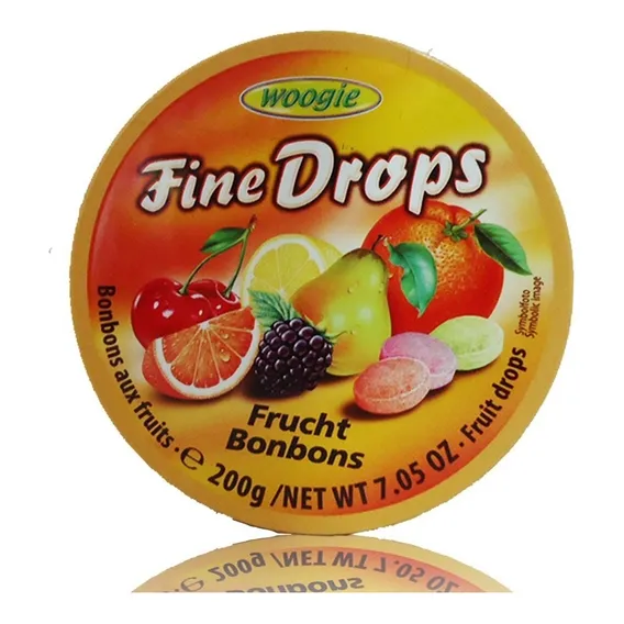 Balas Importadas 200g - Fine Drops Sabor Frutas Foto 1